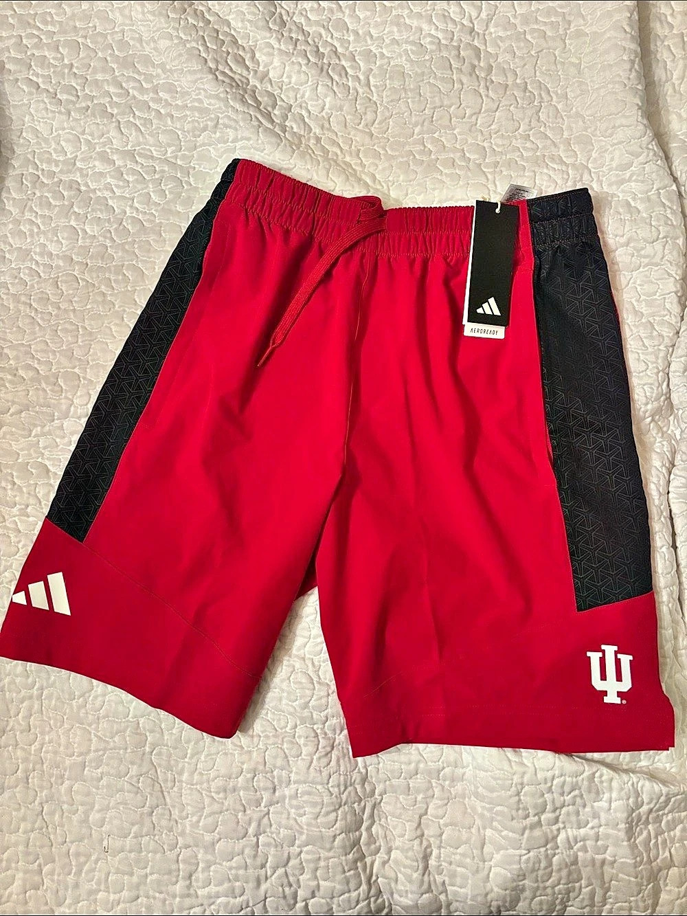 adidas Indiana Hoosiers AEROREADY Basketball Shorts Red & Black small